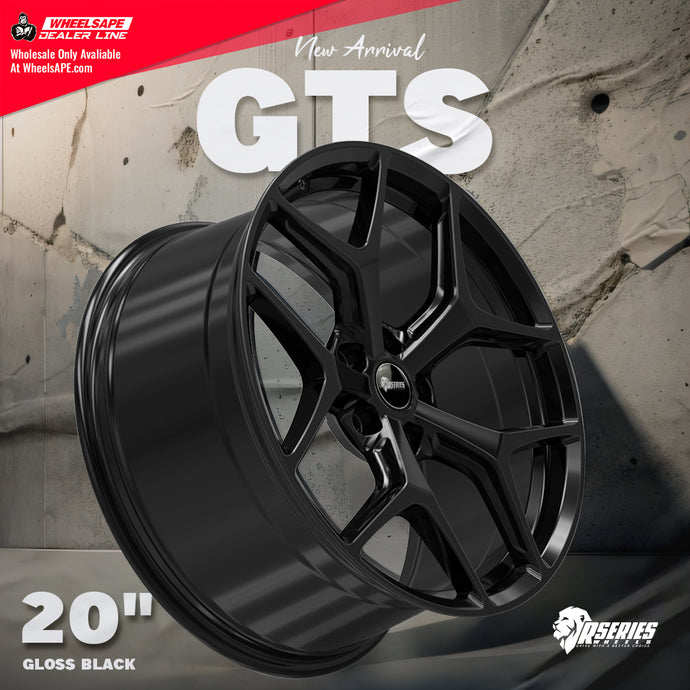 New Release: Rseries Wheels GTS 20" staggered Gloss Black. Where Superior Strength Meets Sleek Sophistication.