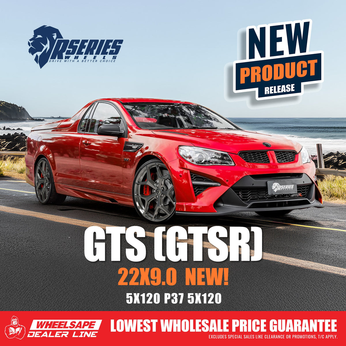 New 22” GTS Wheel Released – Engineered for Holden & HSV, Big Brake Compatible