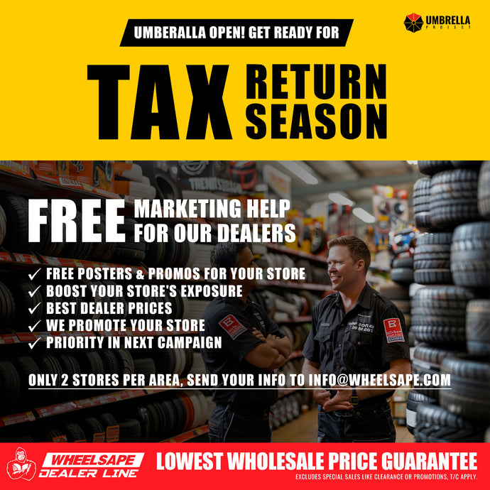 Maximize Your Tax Return Season with WheelsAPE's Free Marketing Support!