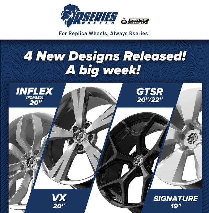 New Rseries Wheels Landing Soon: INFLEX, SIGNATURE, VX & GTSR