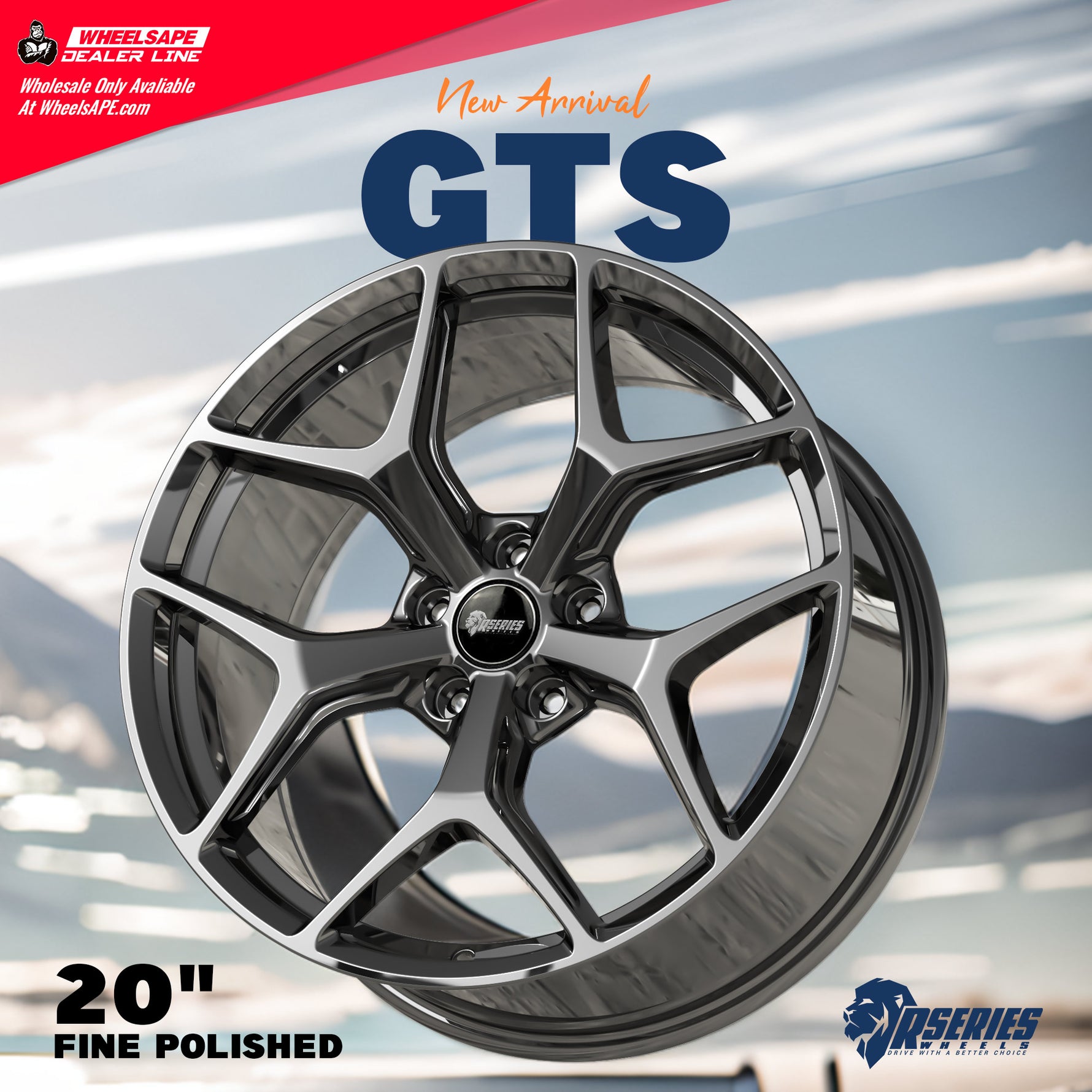 Hyper Black Gts R Rims New Release: Rseries Wheels GTS 20