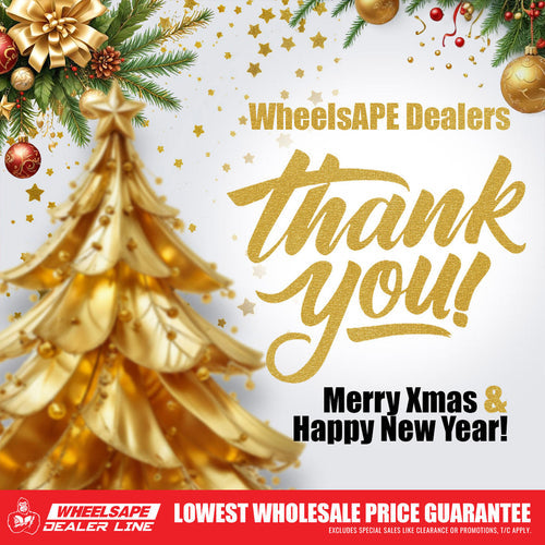 Thank You, WheelsAPE Dealers – Merry Christmas & Happy New Year!