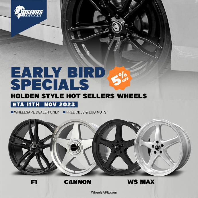 Early Bird Specials - Hot-Selling Holden Style Wheels