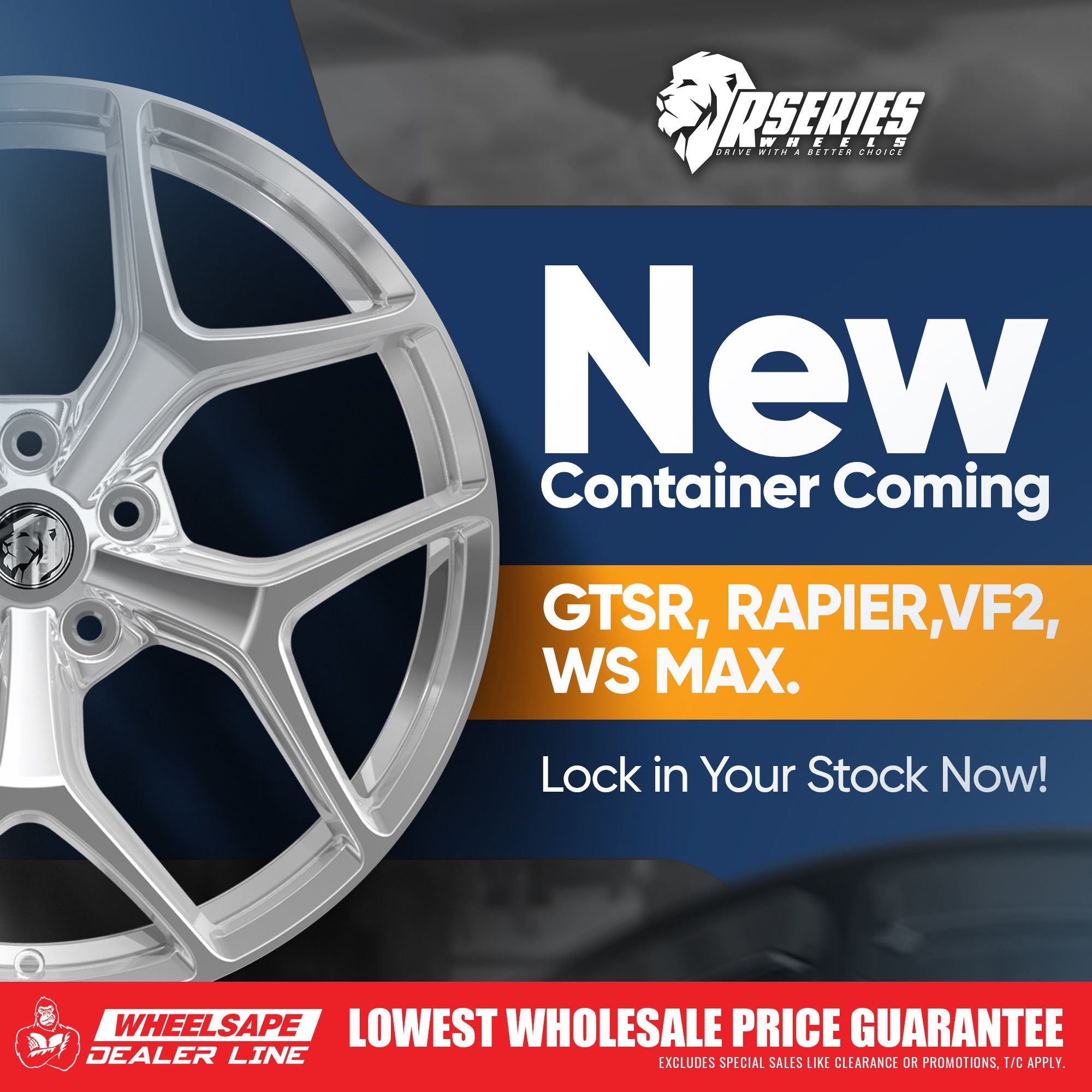 New Rseries Wheels Shipment Landing GTSR,RAPIER,VF2,R8 — Holden Fitmen ...
