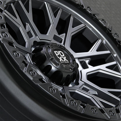 RAGE 17" - SATIN GREY W/ BLACK RING