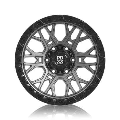 RAGE 17" - SATIN GREY W/ BLACK RING