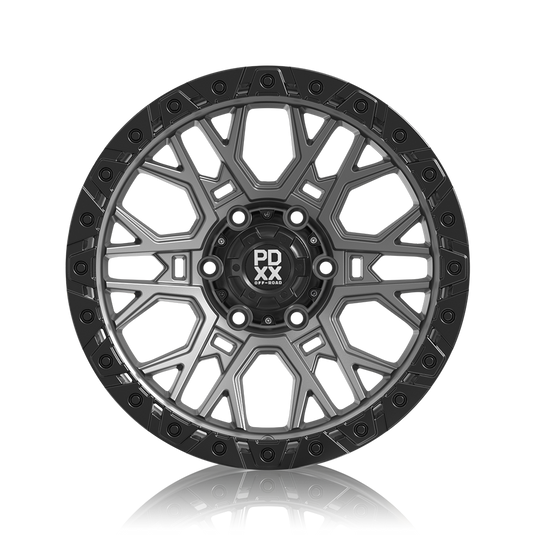 RAGE 17" - SATIN GREY W/ BLACK RING