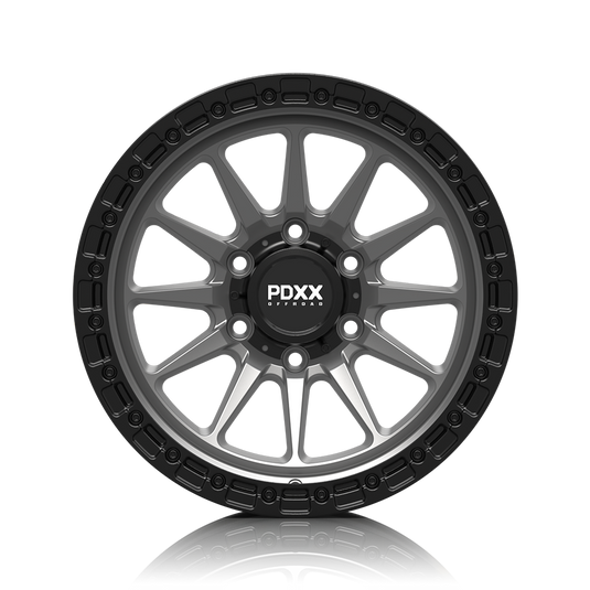 SANDO 17" - Satin Grey w/ Black Machined Ring