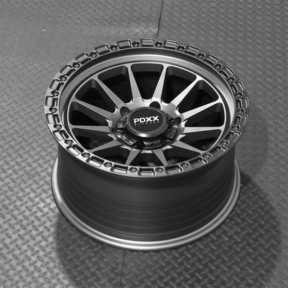 SANDO 17" - Satin Grey w/ Black Machined Ring