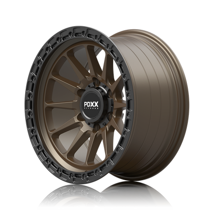 SANDO 17" - Satin Bronze w/ Black Machined Ring