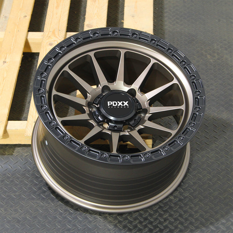 Load image into Gallery viewer, SANDO 17" - Satin Bronze w/ Black Machined Ring
