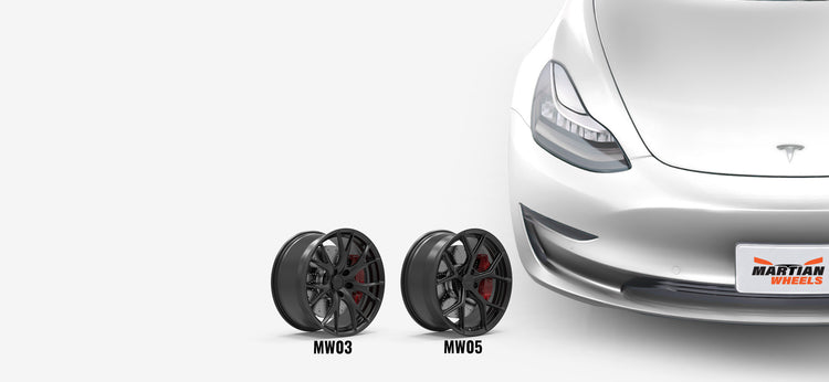 DESIGNED AND BUILT FOR TESLA! FULLY FORGED. MARTIAN WHEELS.