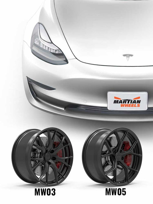 DESIGNED AND BUILT FOR TESLA! FULLY FORGED. MARTIAN WHEELS.