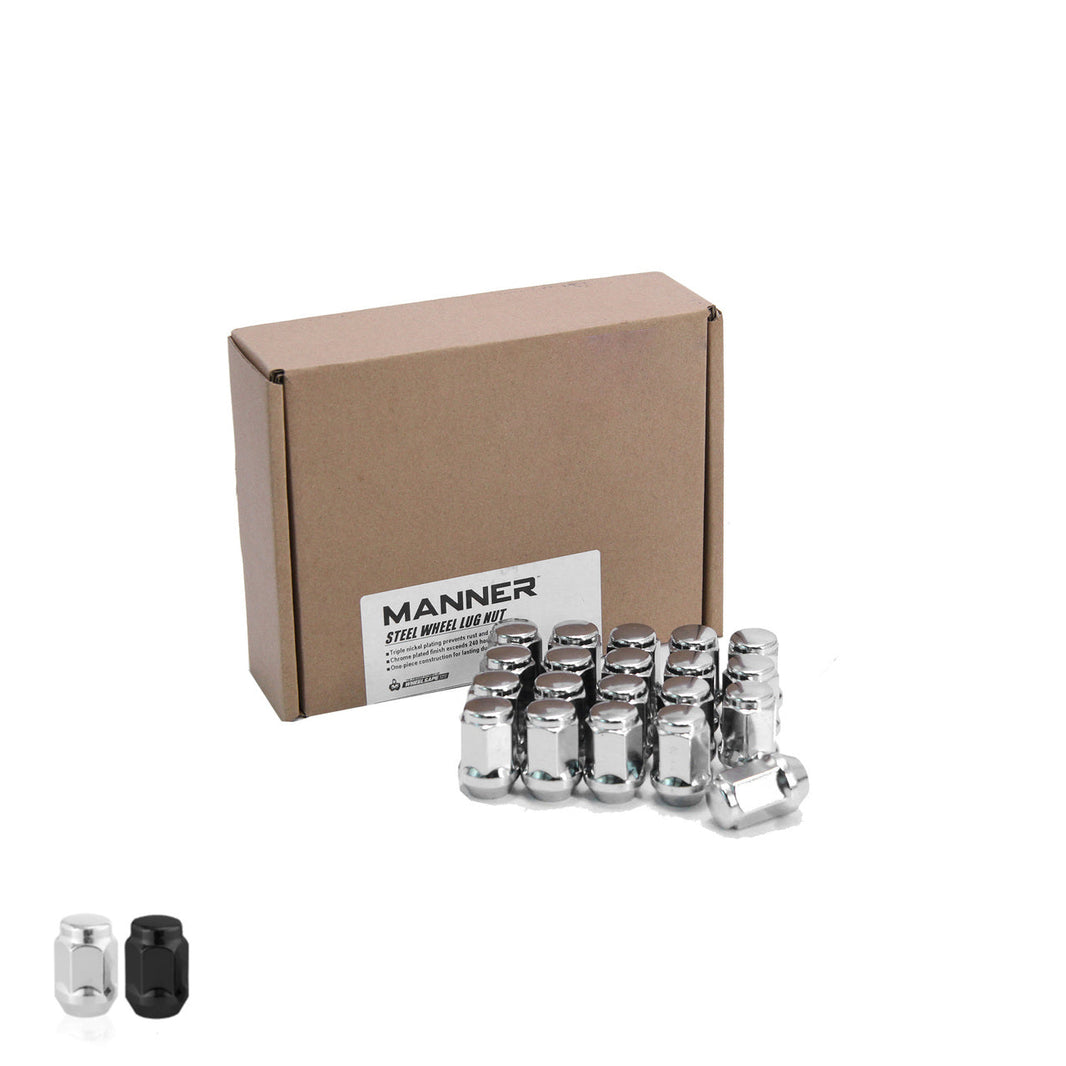 Manner ® Acorn Wheel Lug Nut 12 X 1.5 Hex 19 Steel Pack 20 Pcs