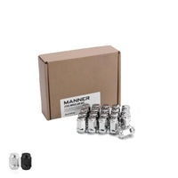 Manner ® Acorn Wheel Lug Nut 12 X 1.5 Hex 19 Steel Pack 20 Pcs