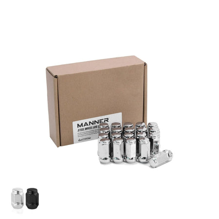 Manner ® Acorn Wheel Lug Nut 14 X 1.5 Hex 19 Steel Pack 20 Pcs